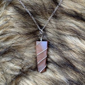 Agate Fire Crystal Necklace